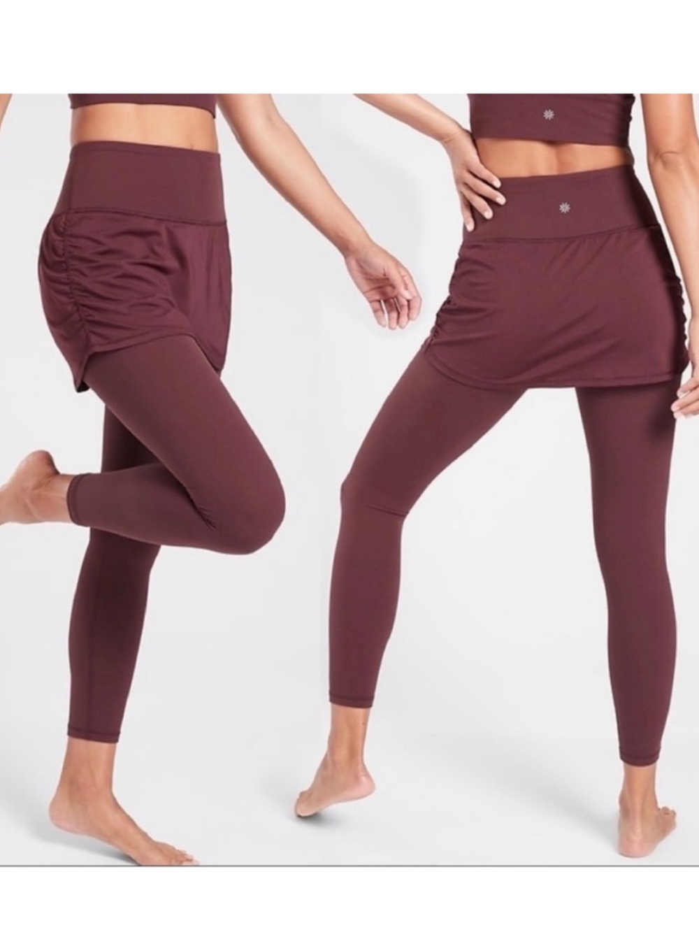 Athleta Elation 2 in 1 7/8 skirted leggings